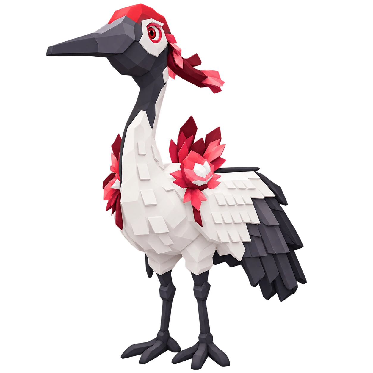 Pet guindaste branco e vermelho