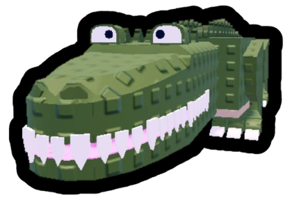 Pet crocodilo verde