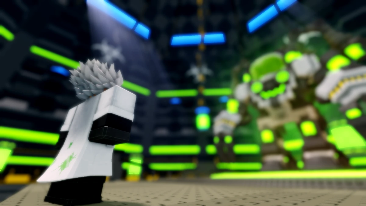 Dr. Scramble en un laboratorio