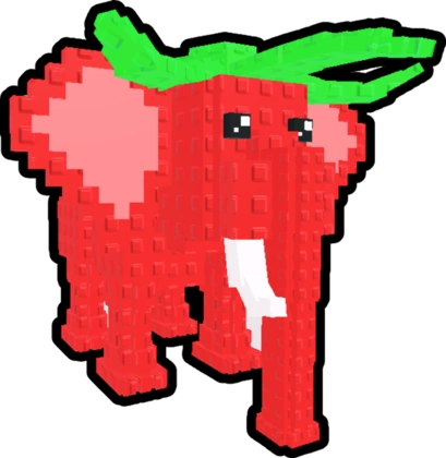 Strawberry Elephant, a pet in Steal an Egg